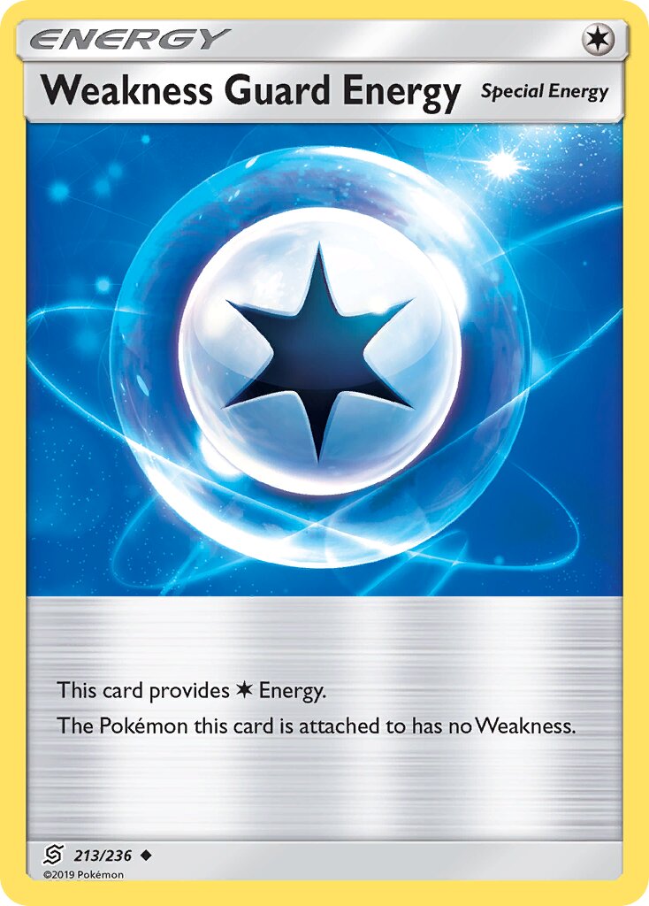 Weakness Guard Energy 213/258 — Unified Minds (English Pokémon TCG card)