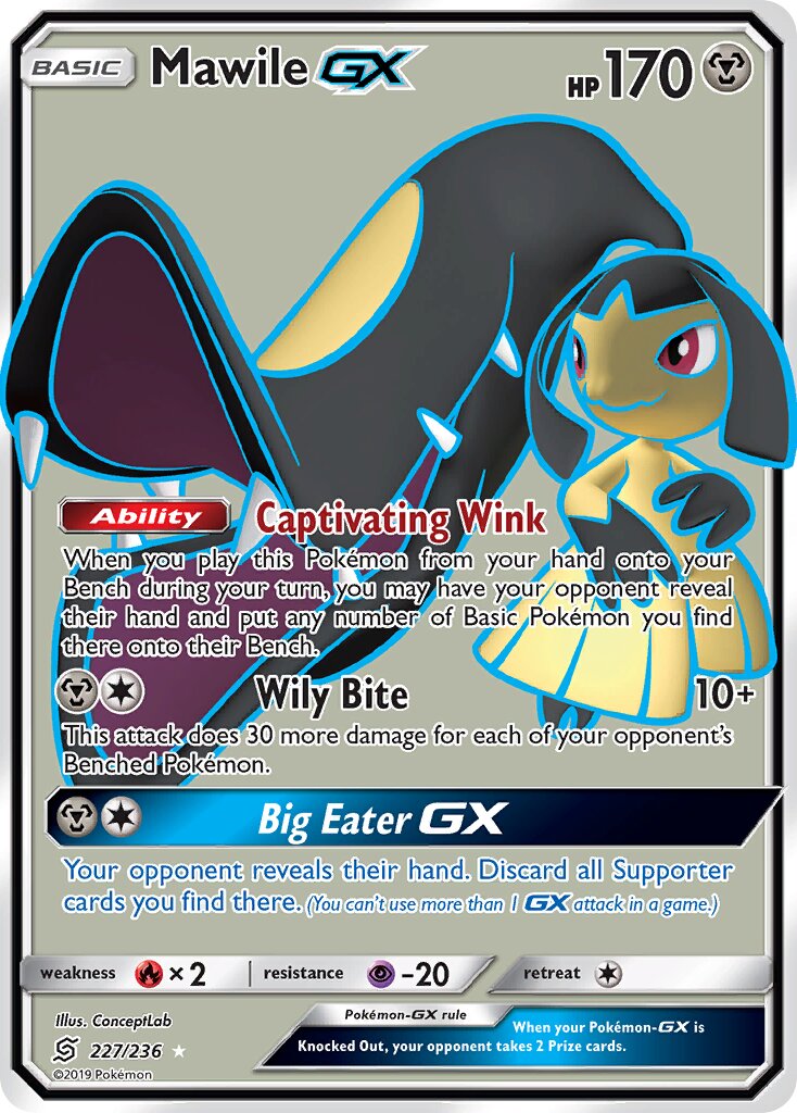 Mawile-GX 227/258 — Unified Minds (English Pokémon TCG card)