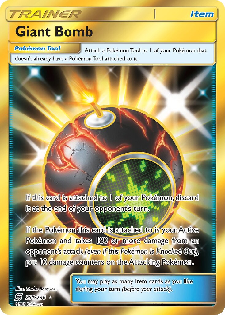 Giant Bomb 251/258 — Unified Minds (English Pokémon TCG card)