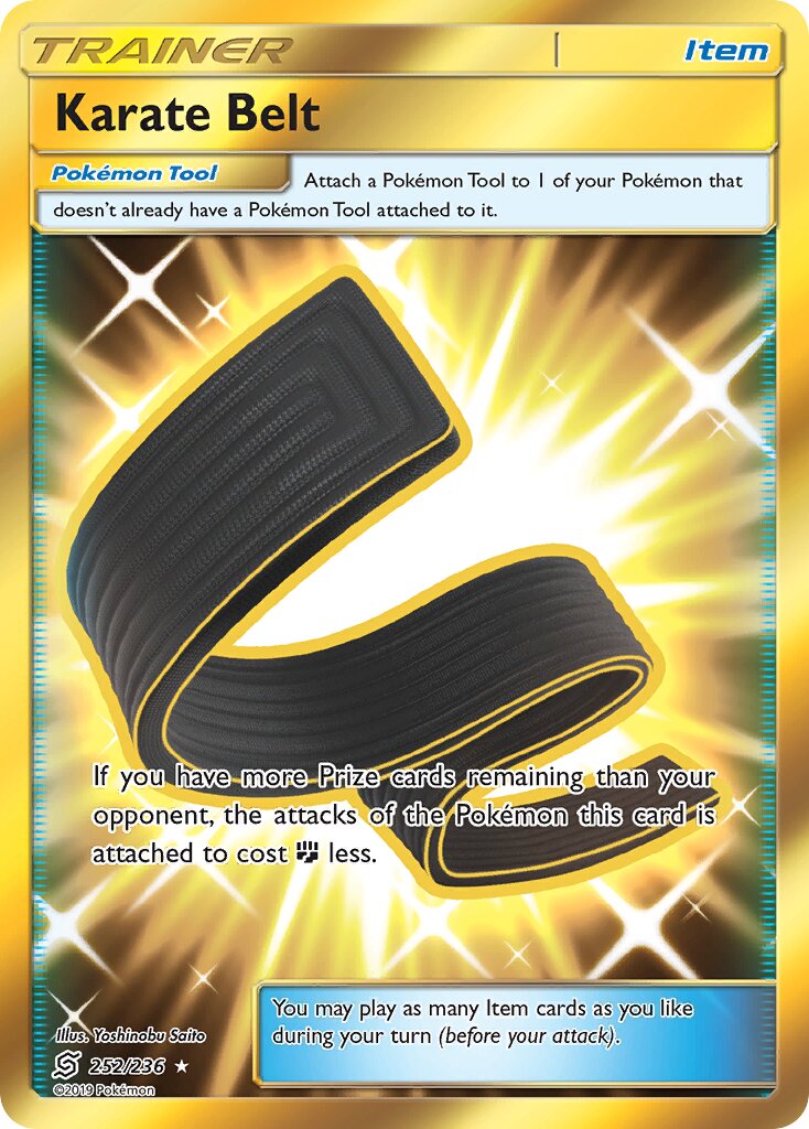 Karate Belt 252/258 — Unified Minds (English Pokémon TCG card)