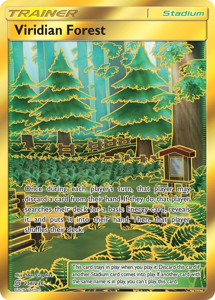 Viridian Forest 256/258 — Unified Minds (English Pokémon TCG card)