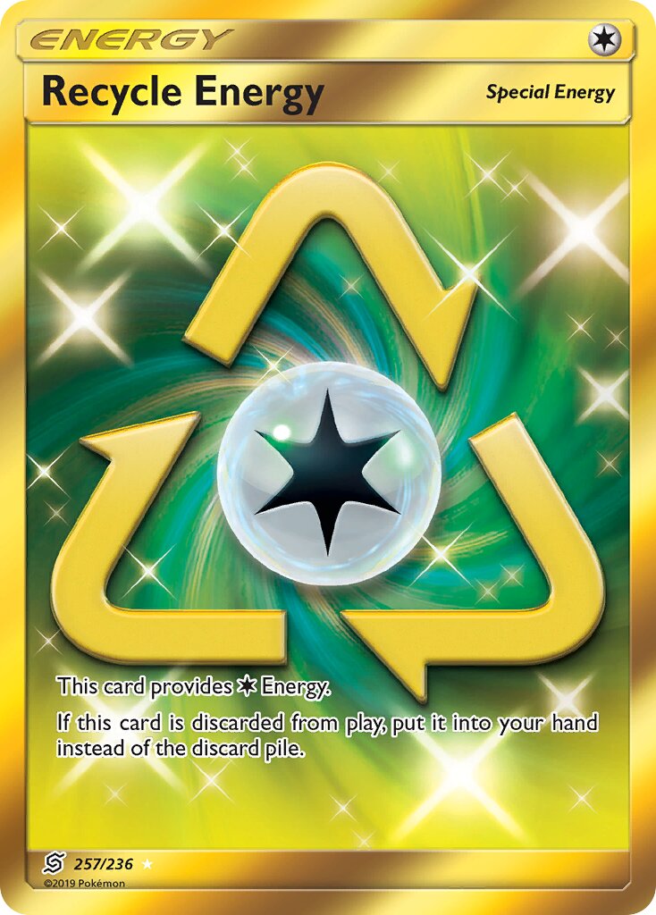 Recycle Energy 257/258 — Unified Minds (English Pokémon TCG card)