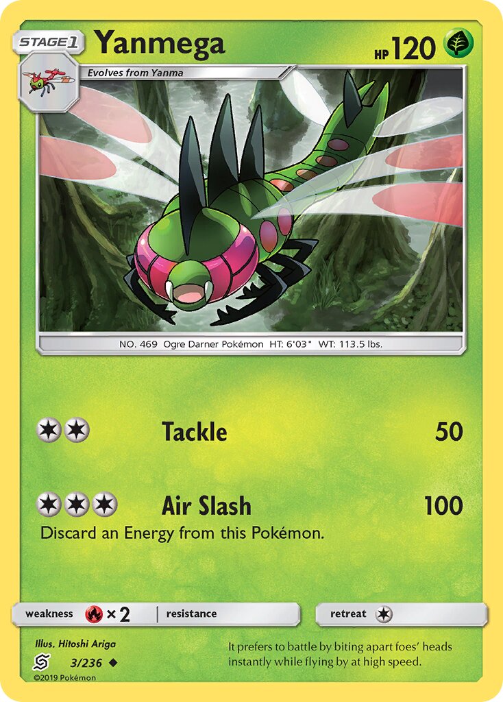 Yanmega 003/258 — Unified Minds (English Pokémon TCG card)