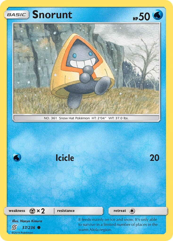Snorunt 037/258 — Unified Minds (English Pokémon TCG card)