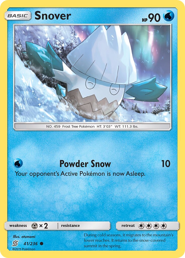 Snover 041/258 — Unified Minds (English Pokémon TCG card)