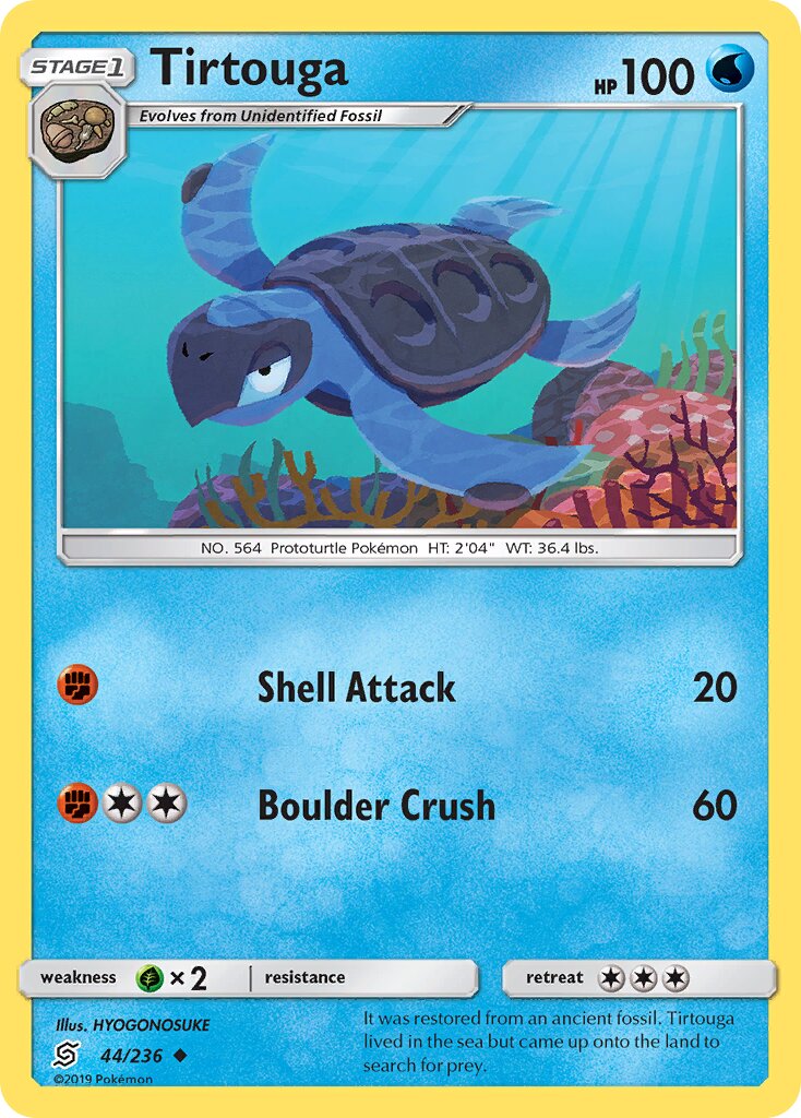 Tirtouga 044/258 — Unified Minds (English Pokémon TCG card)