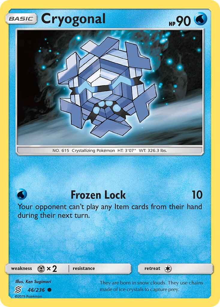 Cryogonal 046/258 — Unified Minds (English Pokémon TCG card)
