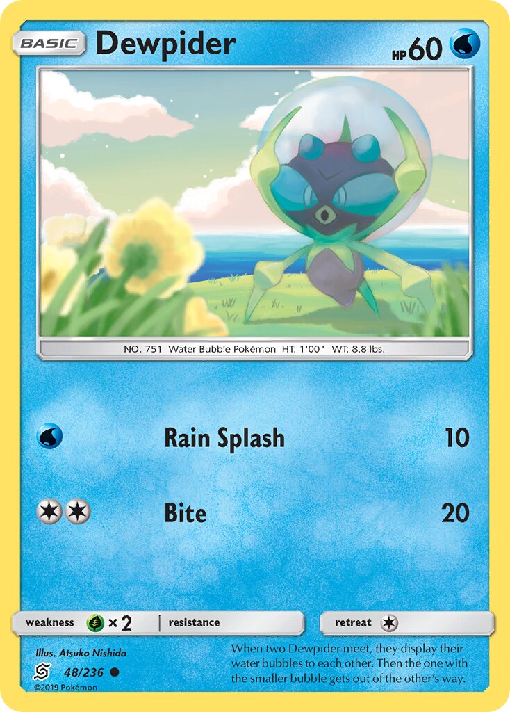 Dewpider 048/258 — Unified Minds (English Pokémon TCG card)