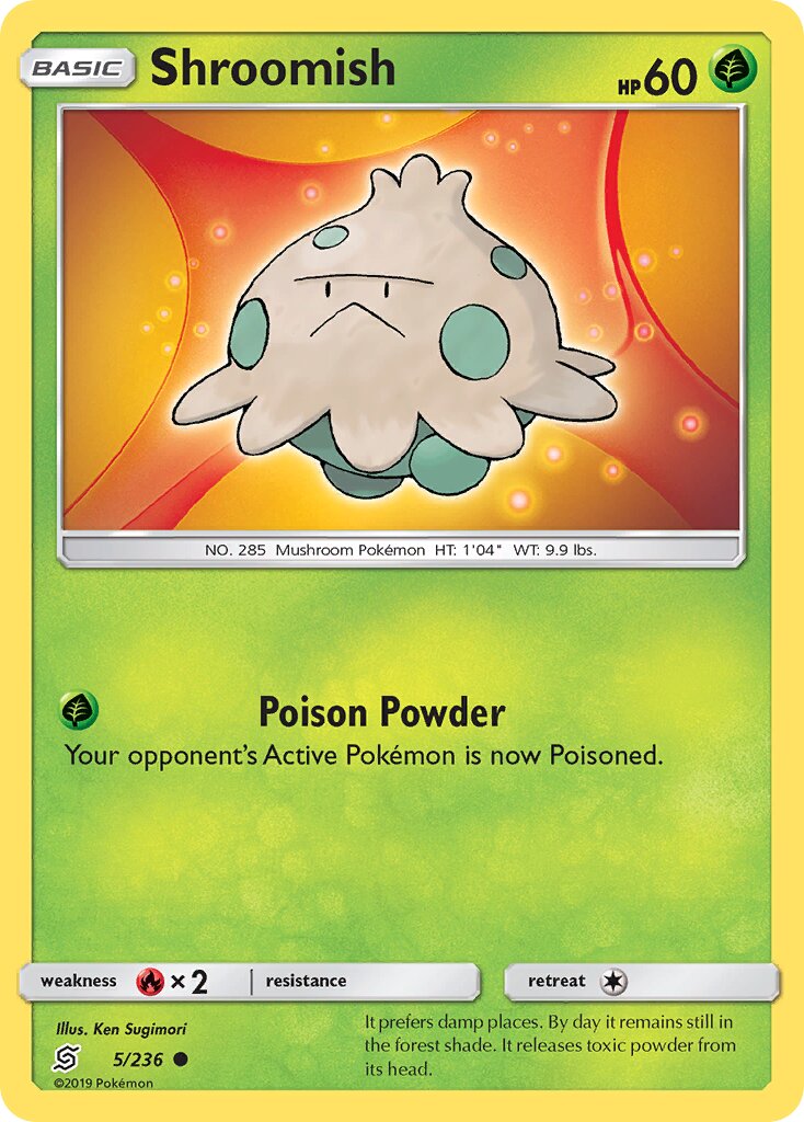 Shroomish 005/258 — Unified Minds (English Pokémon TCG card)