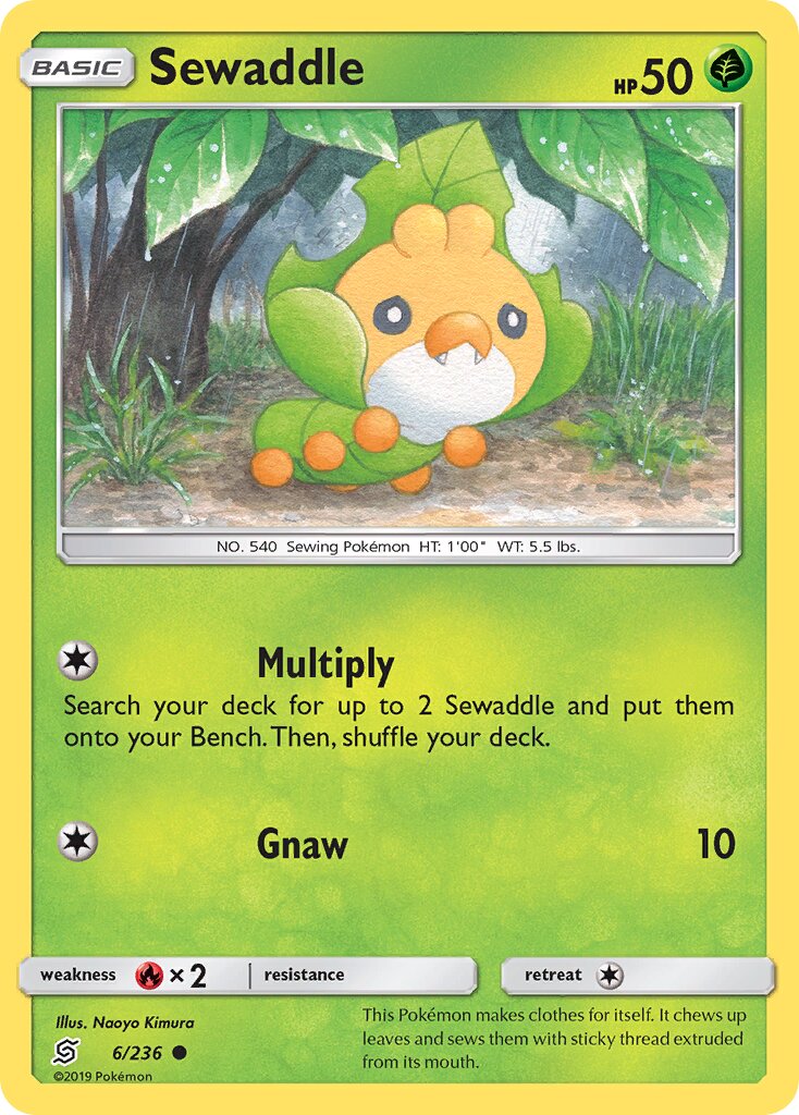 Sewaddle 006/258 — Unified Minds (English Pokémon TCG card)