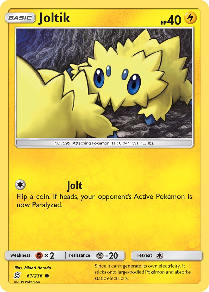 Joltik 061/258 — Unified Minds (English Pokémon TCG card)