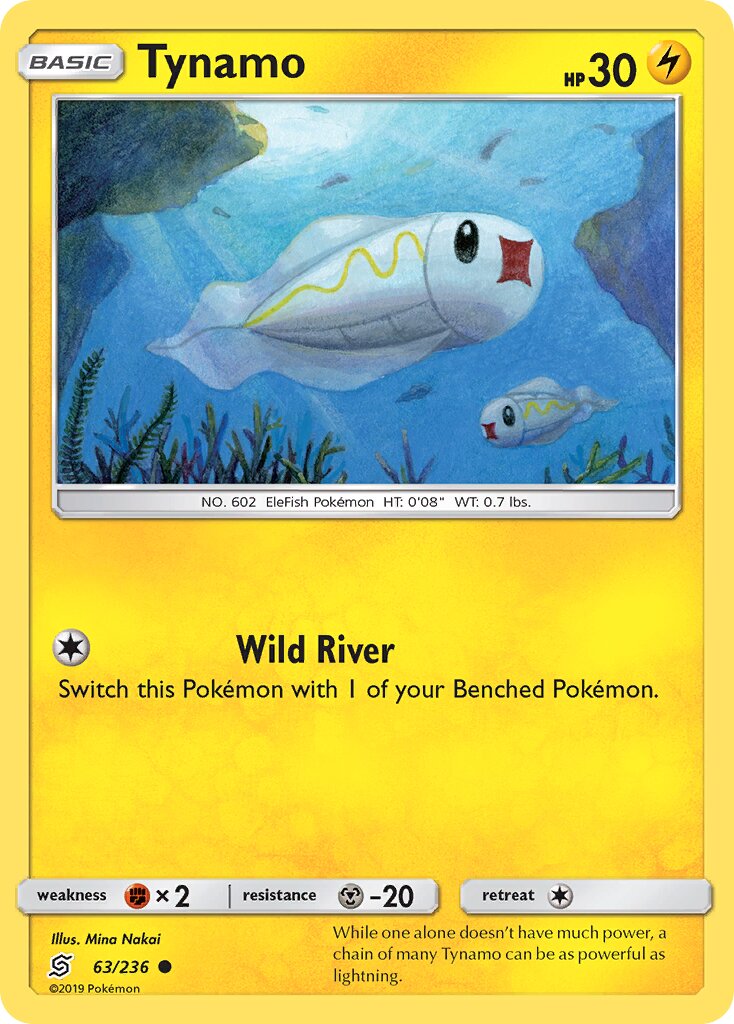 Tynamo 063/258 — Unified Minds (English Pokémon TCG card)