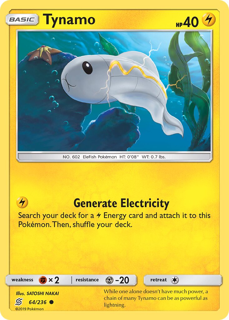 Tynamo 064/258 — Unified Minds (English Pokémon TCG card)