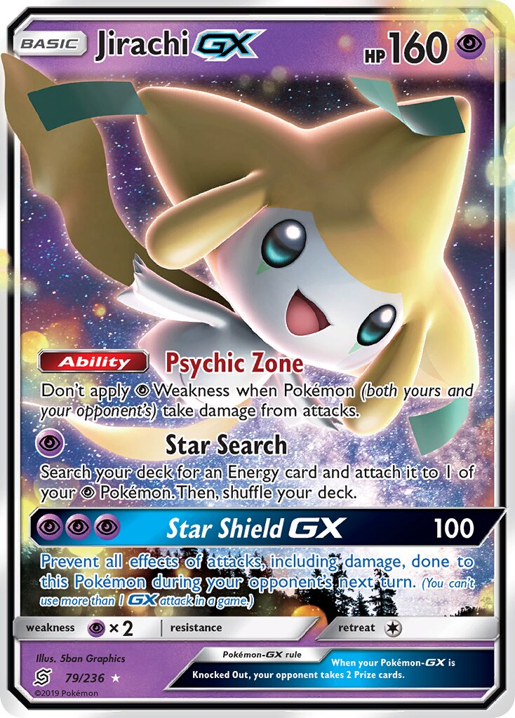 Jirachi-GX 079/258 — Unified Minds (English Pokémon TCG card)