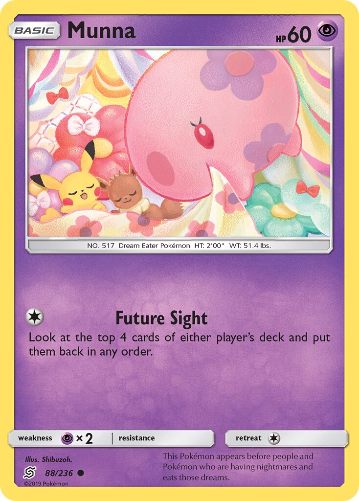 Munna 088/258 — Unified Minds (English Pokémon TCG card)