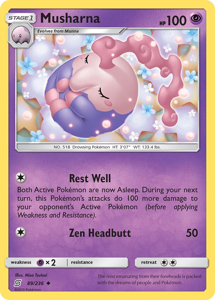 Musharna 089/258 — Unified Minds (English Pokémon TCG card)