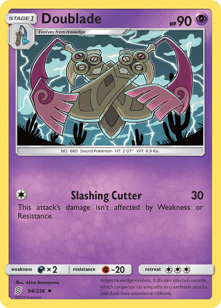 Doublade 094/258 — Unified Minds (English Pokémon TCG card)