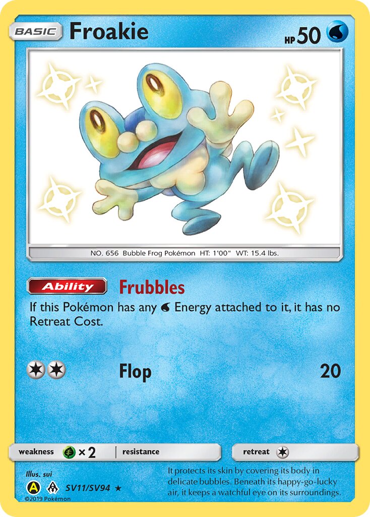 Froakie 011/94 — Hidden Fates: Shiny Vault (English Pokémon TCG card)