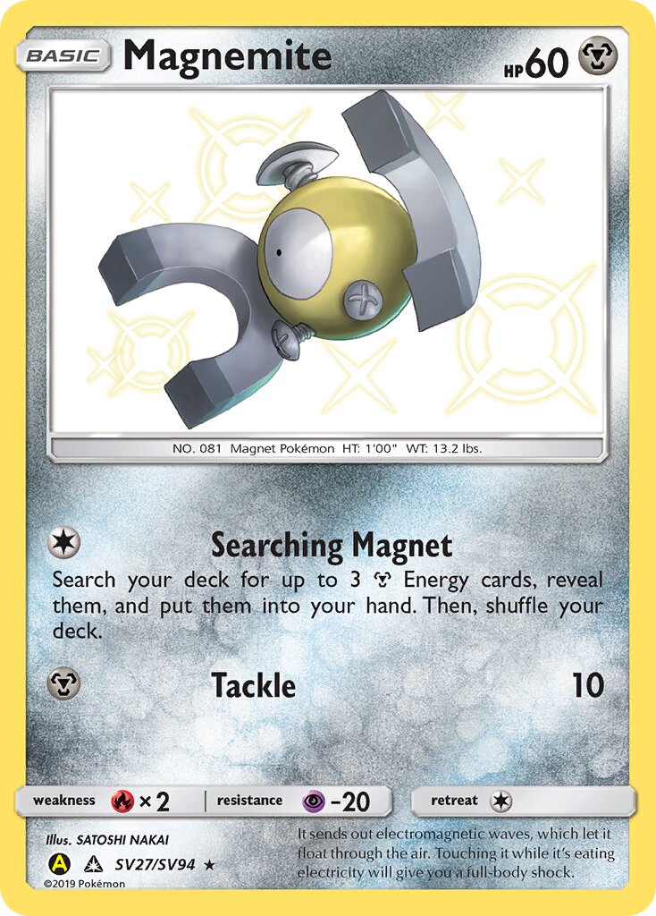 Magnemite 027/94 — Hidden Fates: Shiny Vault (English Pokémon TCG card)