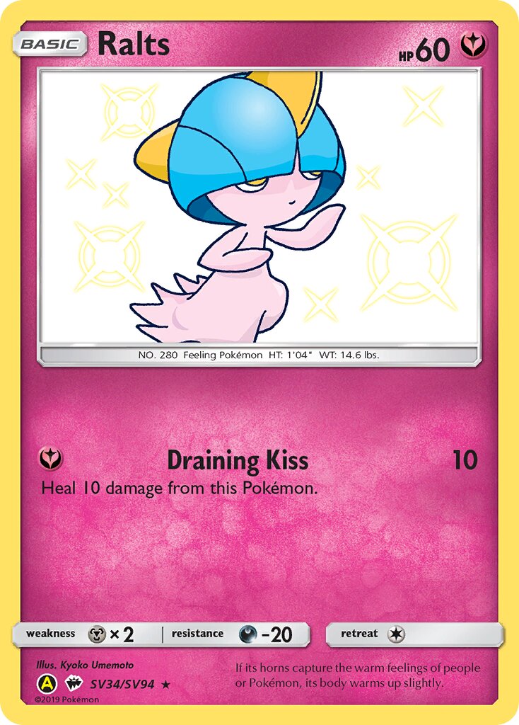 Ralts 034/94 — Hidden Fates: Shiny Vault (English Pokémon TCG card)