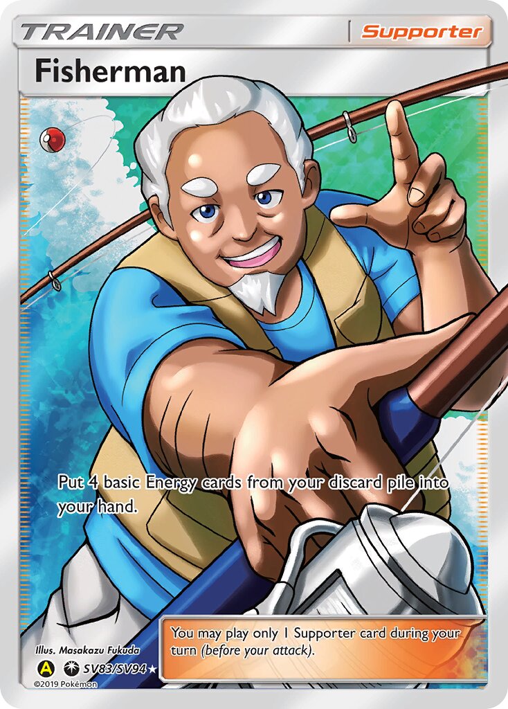 Fisherman 083/94 — Hidden Fates: Shiny Vault (English Pokémon TCG card)