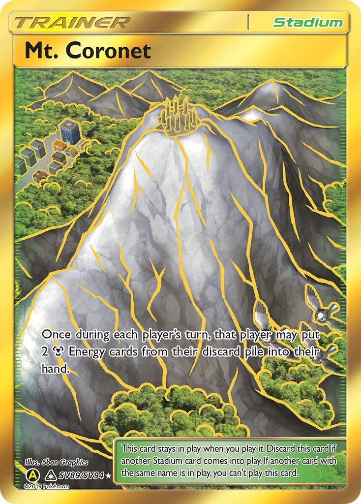 Mt. Coronet 089/94 — Hidden Fates: Shiny Vault (English Pokémon TCG card)