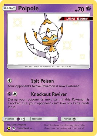 Poipole SV19/SV94 — Hidden Fates: Shiny Vault (Japanese Pokémon TCG card)