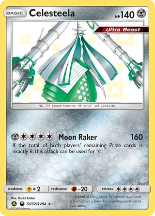 Celesteela SV32/SV94 — Hidden Fates: Shiny Vault (Japanese Pokémon TCG card)