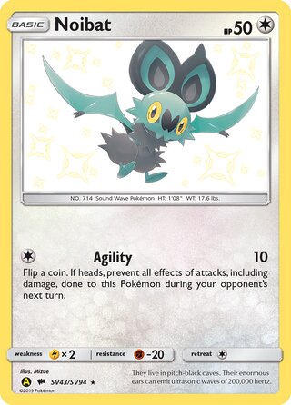 Noibat SV43/SV94 — Hidden Fates: Shiny Vault (Japanese Pokémon TCG card)