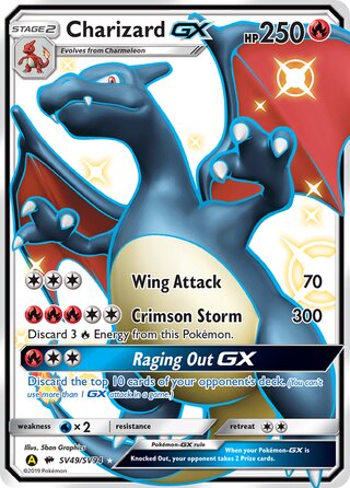 Charizard-GX SV49/SV94 — Hidden Fates: Shiny Vault (Japanese Pokémon TCG card)