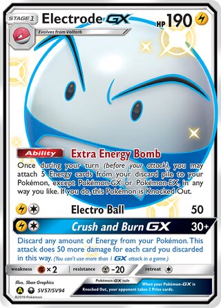 Electrode-GX SV57/SV94 — Hidden Fates: Shiny Vault (Japanese Pokémon TCG card)