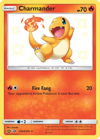 Charmander SV6/SV94 — Hidden Fates: Shiny Vault (Japanese Pokémon TCG card)