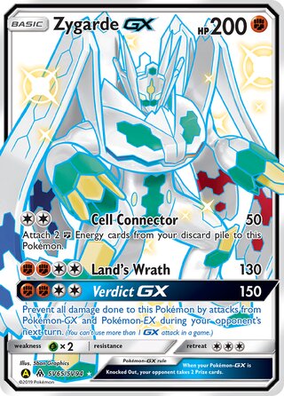 Zygarde-GX SV65/SV94 — Hidden Fates: Shiny Vault (Japanese Pokémon TCG card)