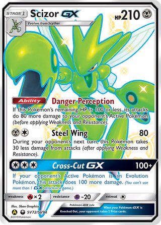 Scizor-GX SV72/SV94 — Hidden Fates: Shiny Vault (Japanese Pokémon TCG card)