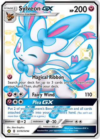 Sylveon-GX SV76/SV94 — Hidden Fates: Shiny Vault (Japanese Pokémon TCG card)
