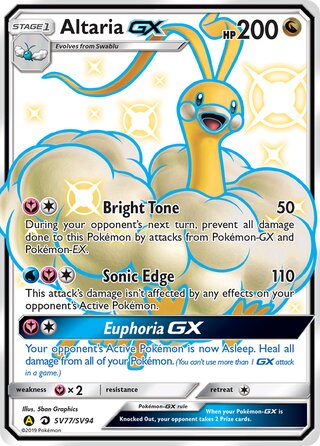 Altaria-GX SV77/SV94 — Hidden Fates: Shiny Vault (Japanese Pokémon TCG card)