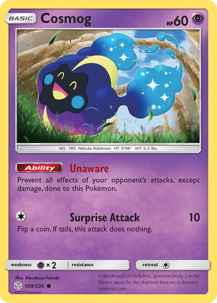 Cosmog 100/271 — Cosmic Eclipse (English Pokémon TCG card)