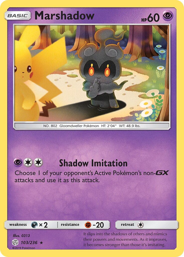 Marshadow 103/271 — Cosmic Eclipse (English Pokémon TCG card)