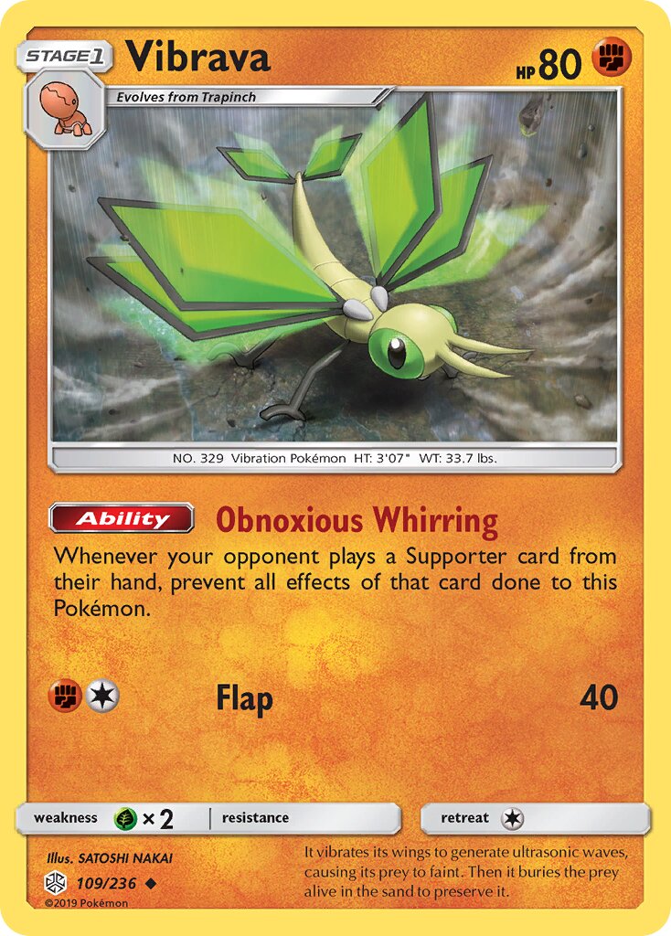 Vibrava 109/271 — Cosmic Eclipse (English Pokémon TCG card)