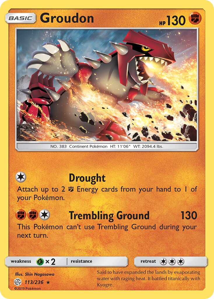 Groudon 113/271 — Cosmic Eclipse (English Pokémon TCG card)