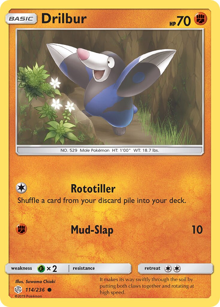 Drilbur 114/271 — Cosmic Eclipse (English Pokémon TCG card)