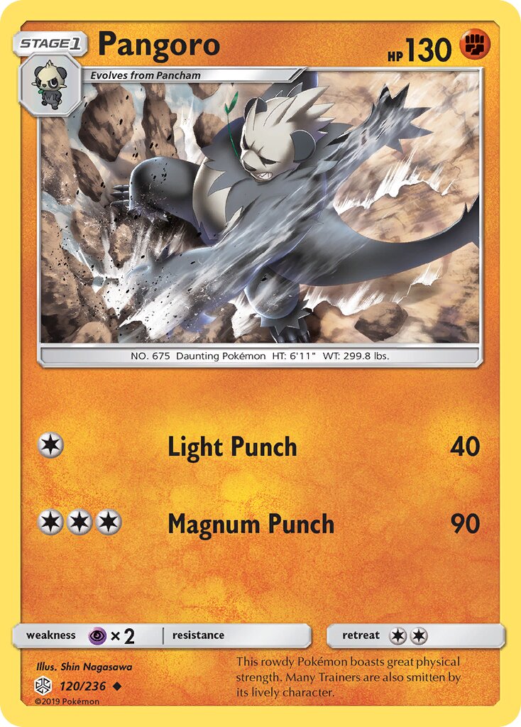 Pangoro 120/271 — Cosmic Eclipse (English Pokémon TCG card)