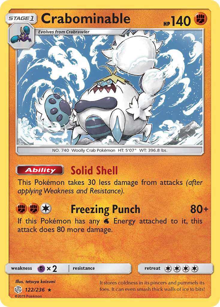 Crabominable 122/271 — Cosmic Eclipse (English Pokémon TCG card)