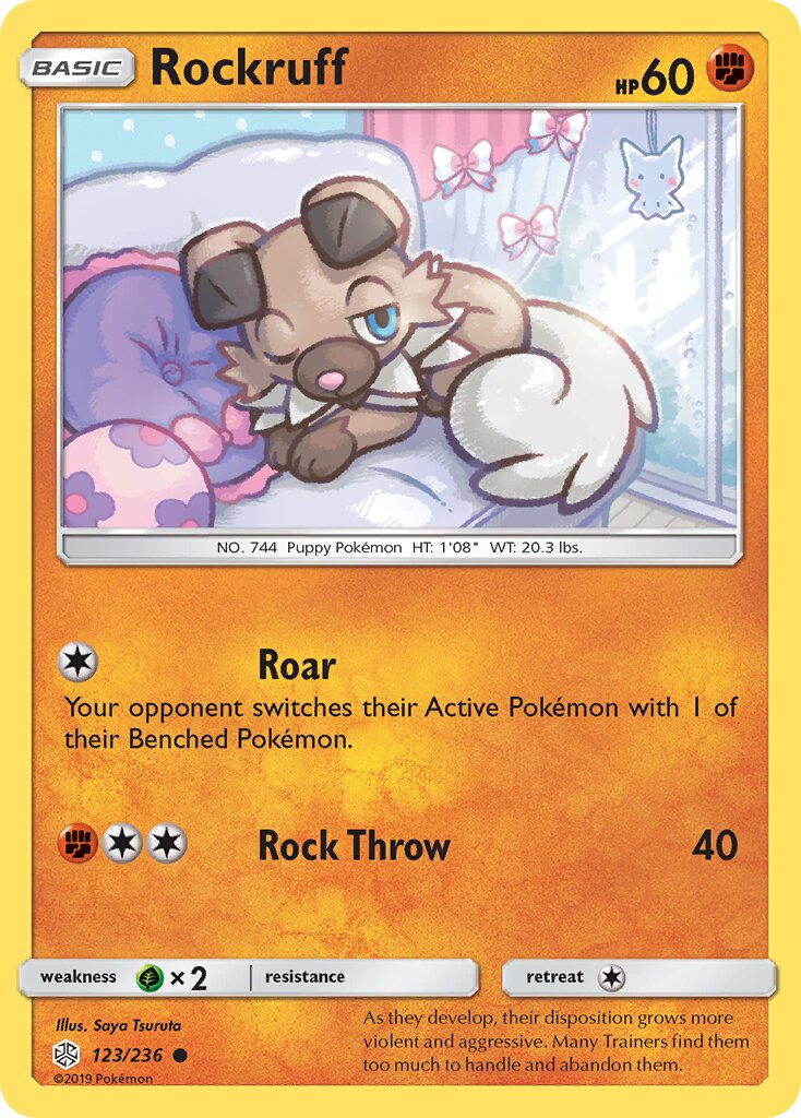 Rockruff 123/271 — Cosmic Eclipse (English Pokémon TCG card)