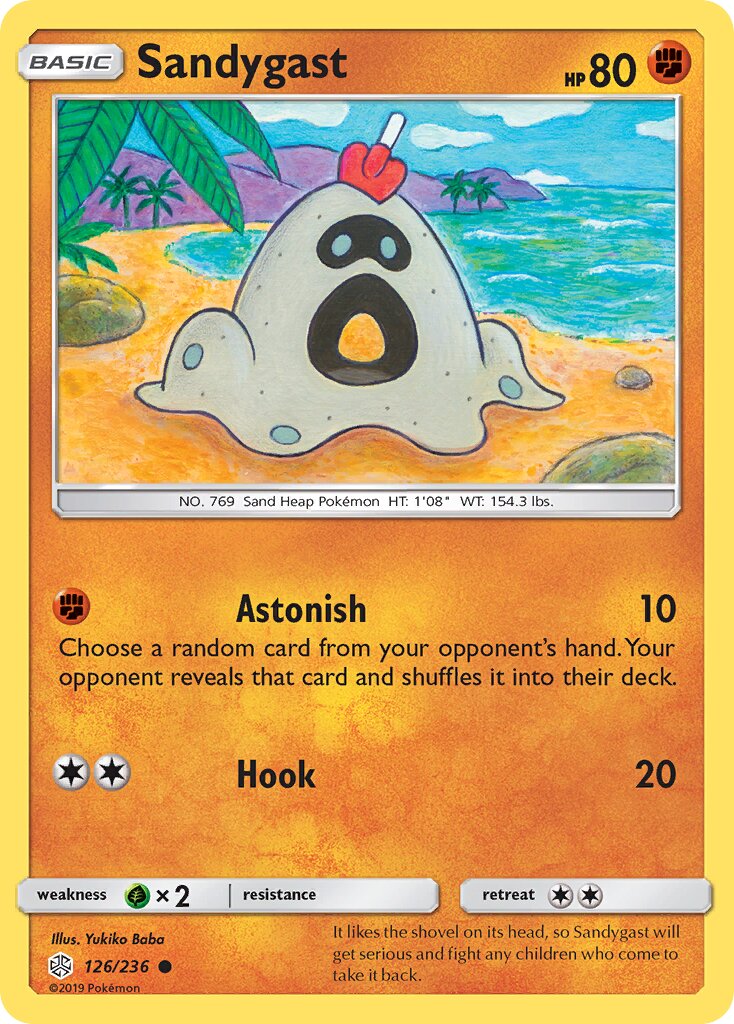 Sandygast 126/271 — Cosmic Eclipse (English Pokémon TCG card)