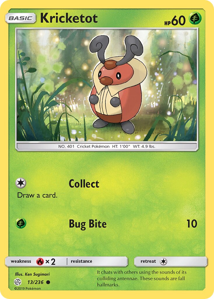 Kricketot 013/271 — Cosmic Eclipse (English Pokémon TCG card)