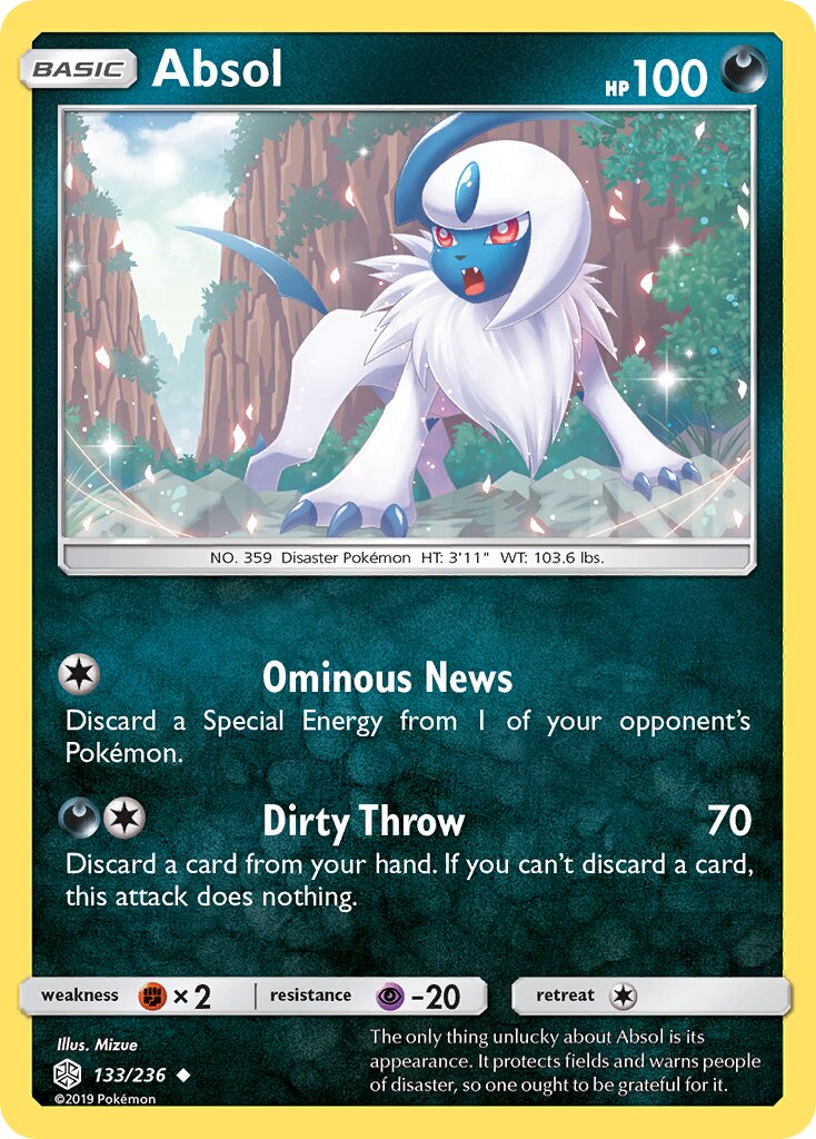 Absol 133/271 — Cosmic Eclipse (English Pokémon TCG card)