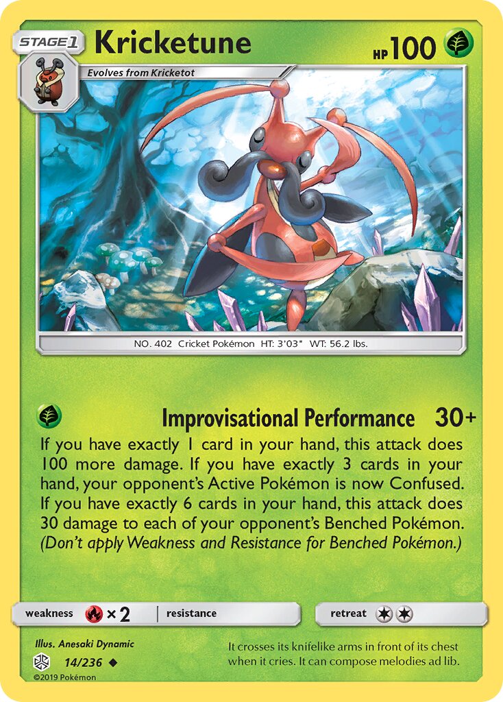 Kricketune 014/271 — Cosmic Eclipse (English Pokémon TCG card)
