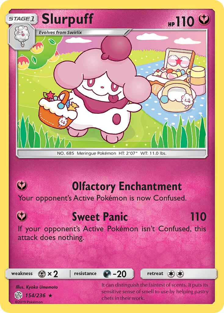 Slurpuff 154/271 — Cosmic Eclipse (English Pokémon TCG card)