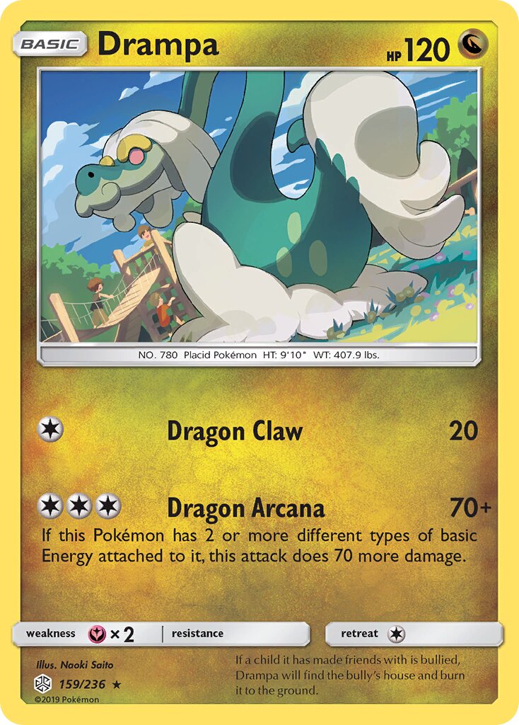 Drampa 159/271 — Cosmic Eclipse (English Pokémon TCG card)